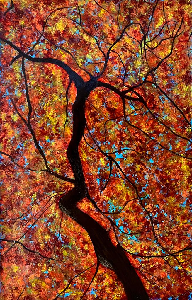 Reach Out to Me Autumn Acrylic Painting