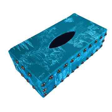 Toile Grey Tissue Box