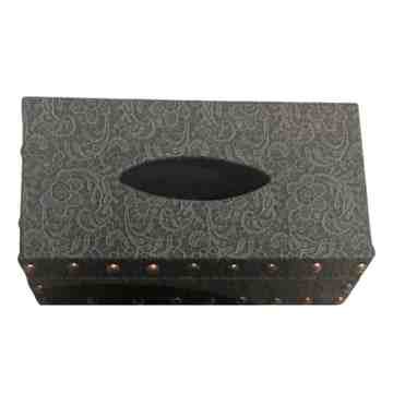 Cutwork Green Tissue Box