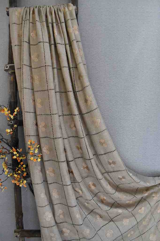 Beige Phulkari Shawl