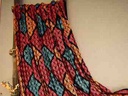 Black Red Multi Shawl