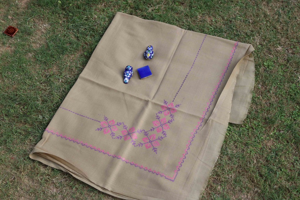 Swati Khaddi Embroidered Wool Shawl