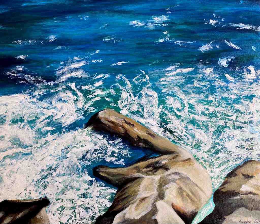 Crashing Waves on Rocks