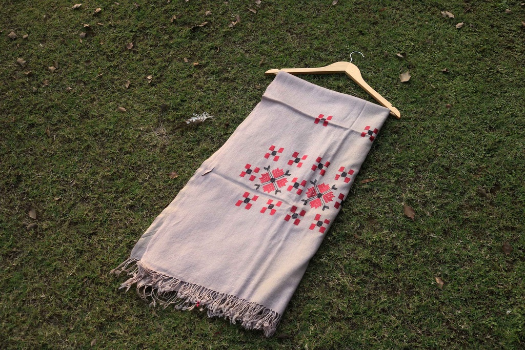 Swati Khaddi Embroidered Wool Shawl