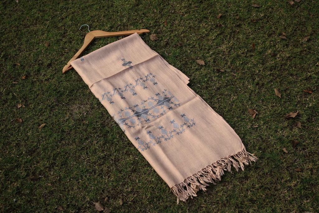 Swati Khaddi Embroidered Wool Shawl