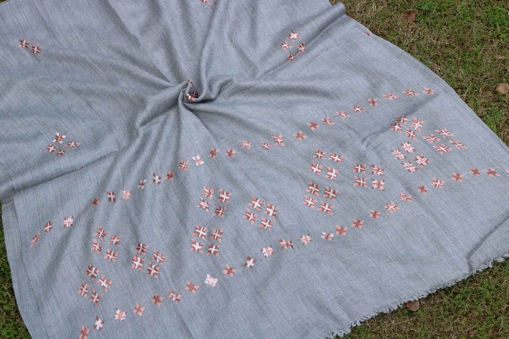 Swati Khaddi Embroidered Wool Shawl