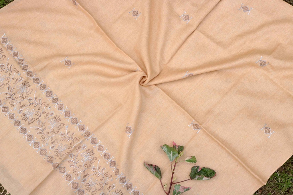 Swati Khaddi Embroidered Wool Shawl