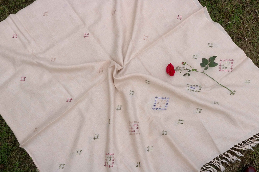 Swati Khaddi Embroidered Wool Shawl