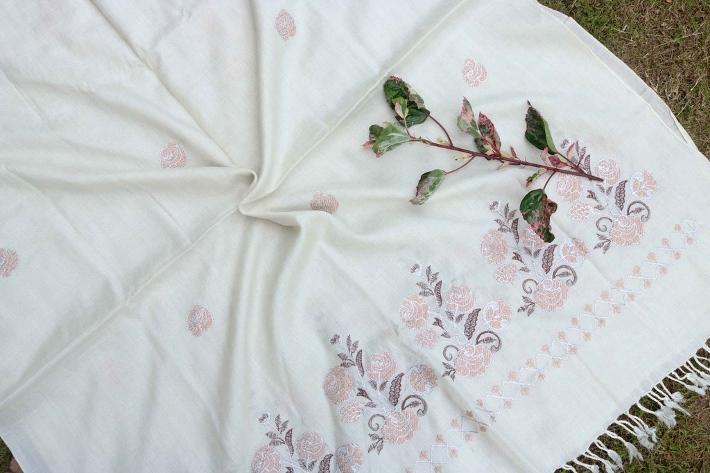Swati Khaddi Embroidered Wool Shawl