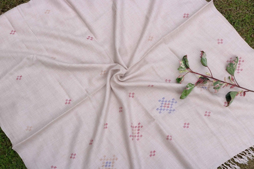 Swati Khaddi Embroidered Wool Shawl