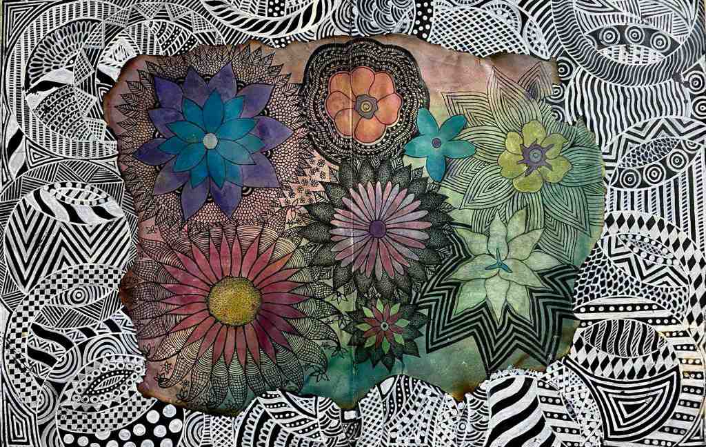 Zentangle Floral Design