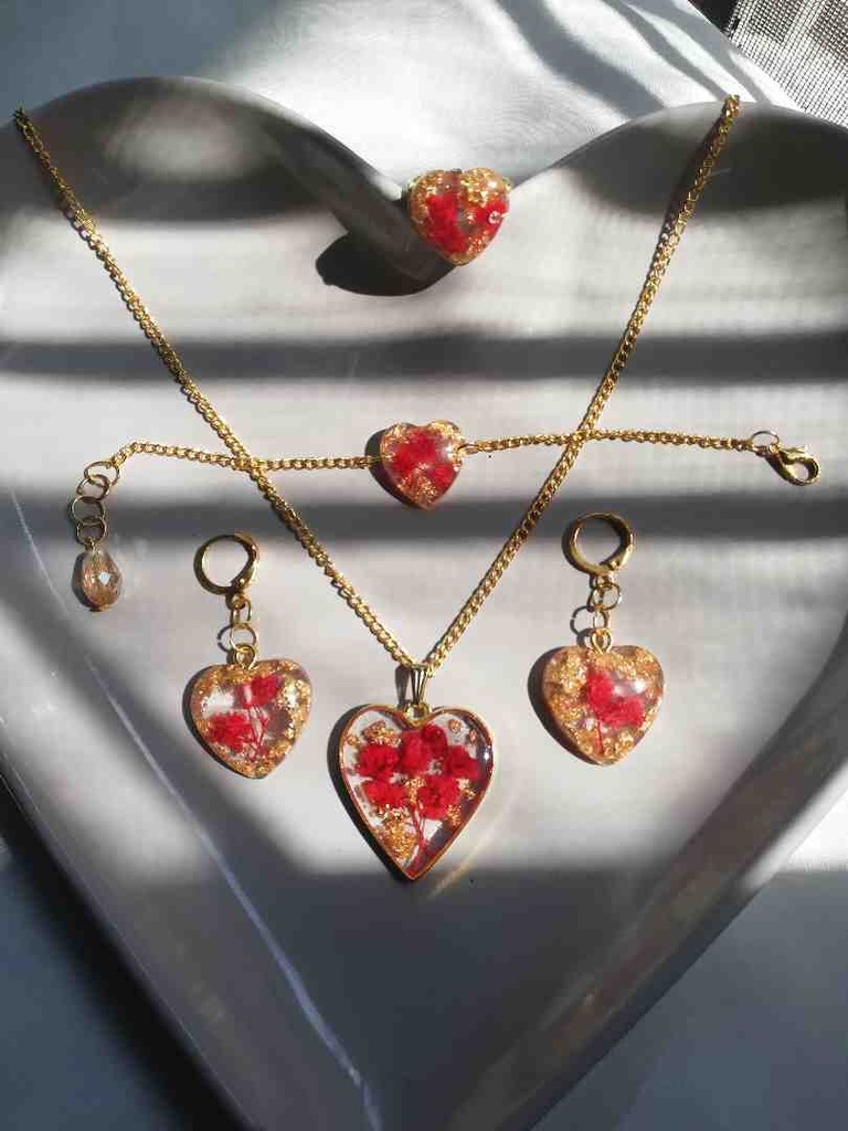 Customized Floral Jewellery Set