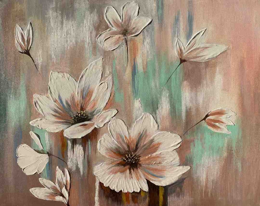 Neutral Floral Home Decor
