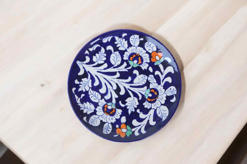 Blue Pottery Large Plate