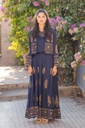 Silk Blockprint Skirt Dress