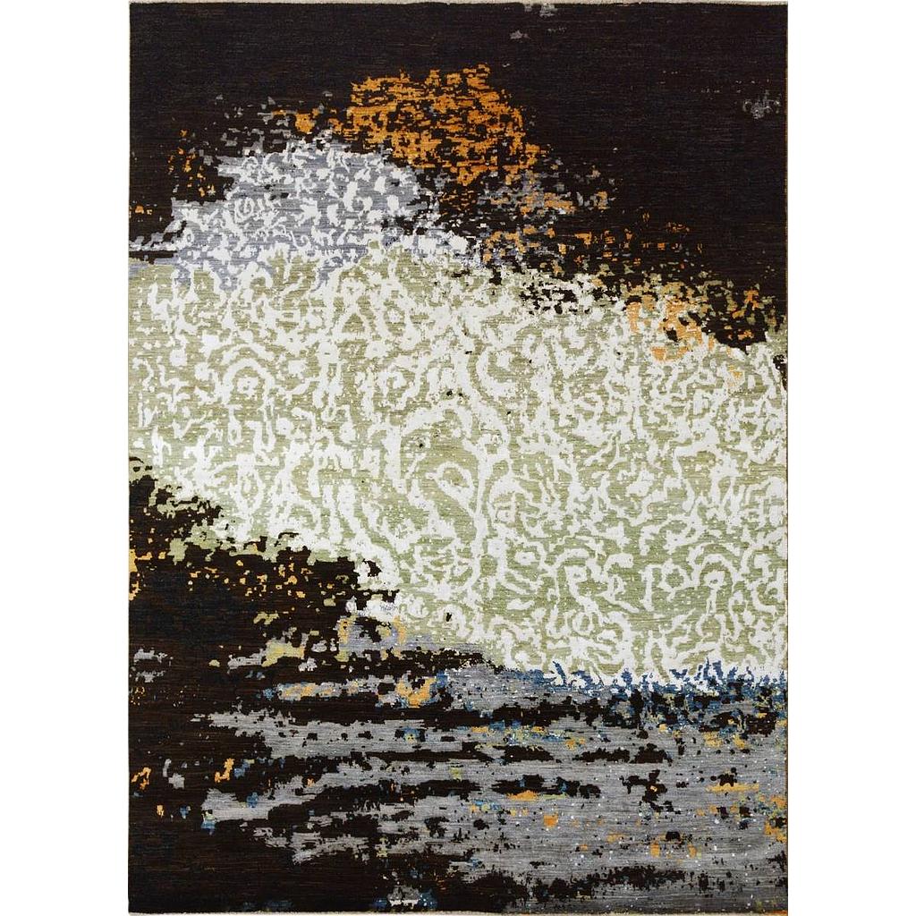 Modern Carpet -Wool&Silk- 9x12