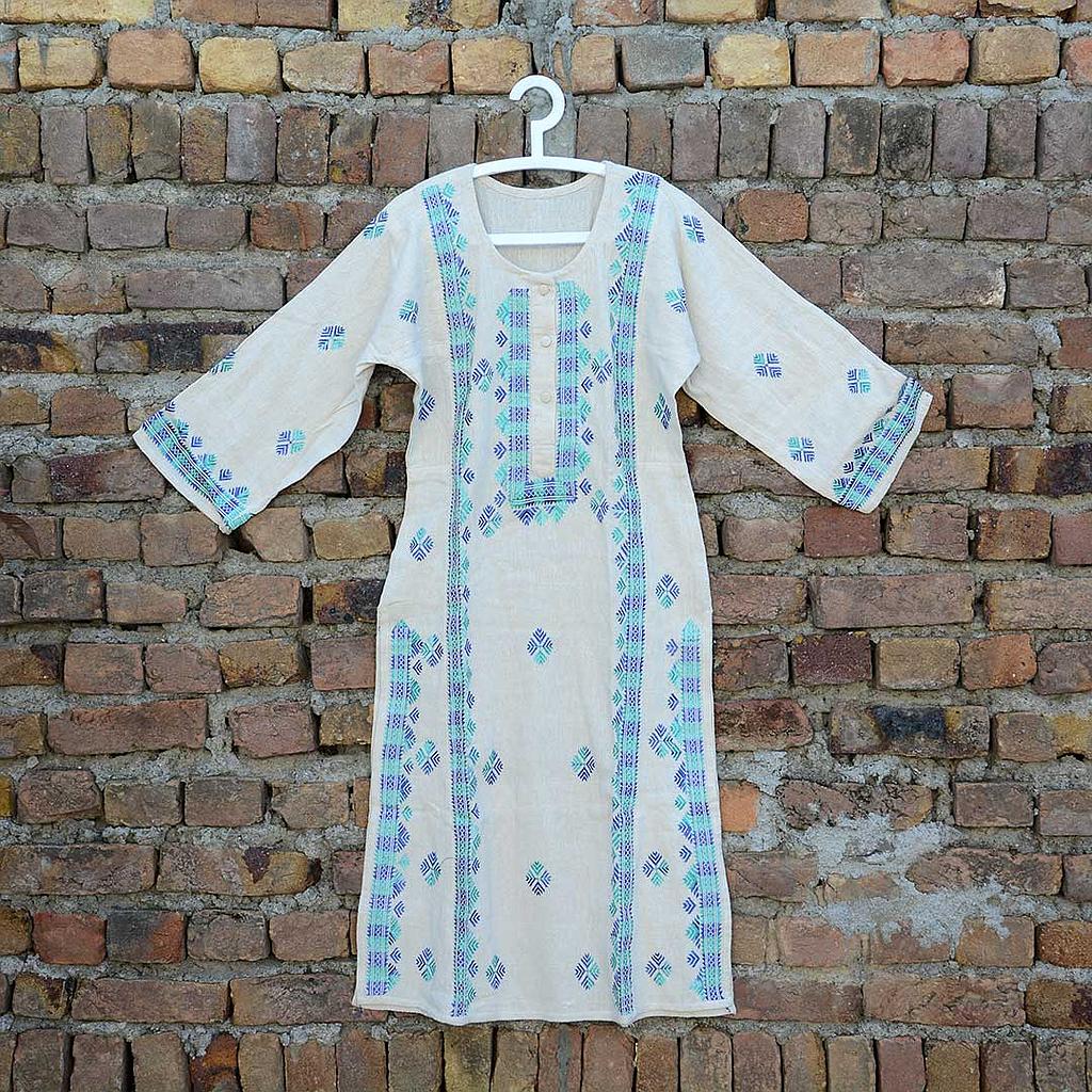 Phulkari Khadr Embroidered Kurta 
