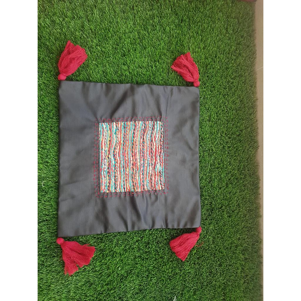 Weaved Leather Cushion Covers
