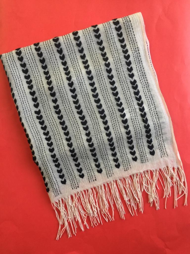Pure Pashmina Stole Hand-Embroidery