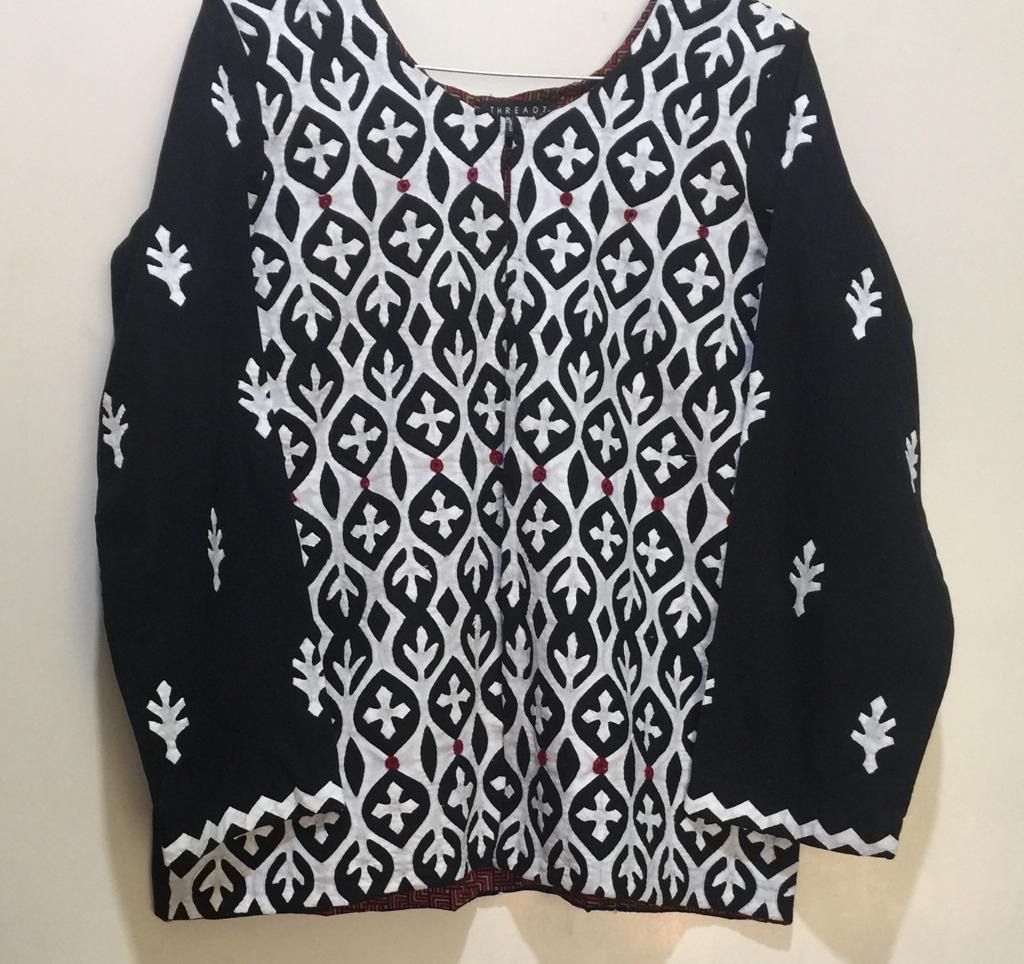 Jacket With Rilli Work