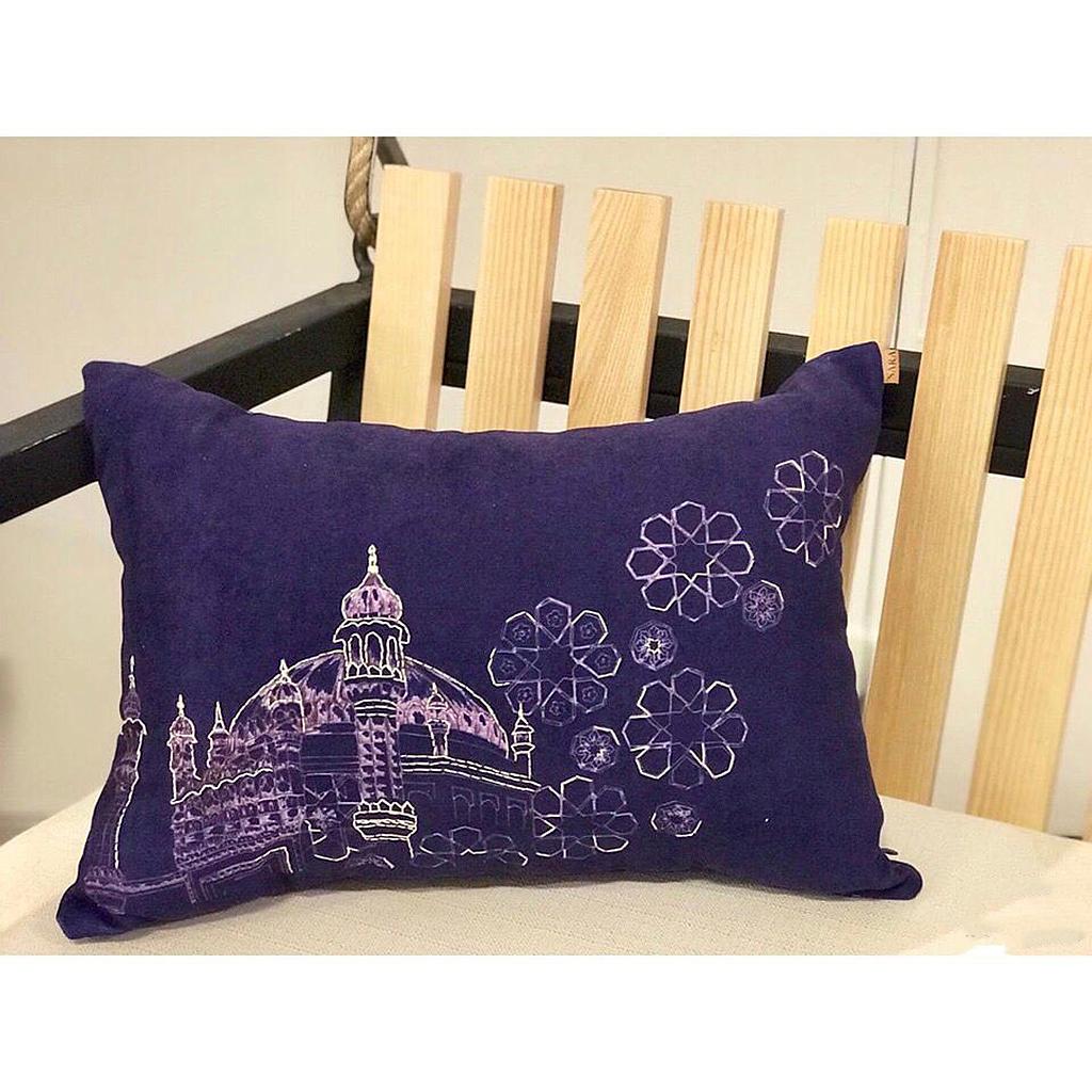 Hand Embroidered Cushion Cover