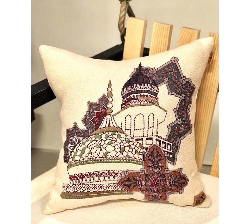 Hand Embroidered Cushion Cover