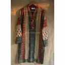 Ajrak Patched Work Kurta
