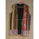 Ajrak patched work Waistcoat