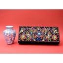 Hand embroidered clutch
