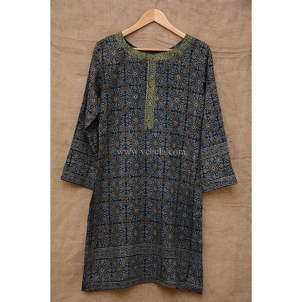 Handmade Block Printed Ajrak Shirt