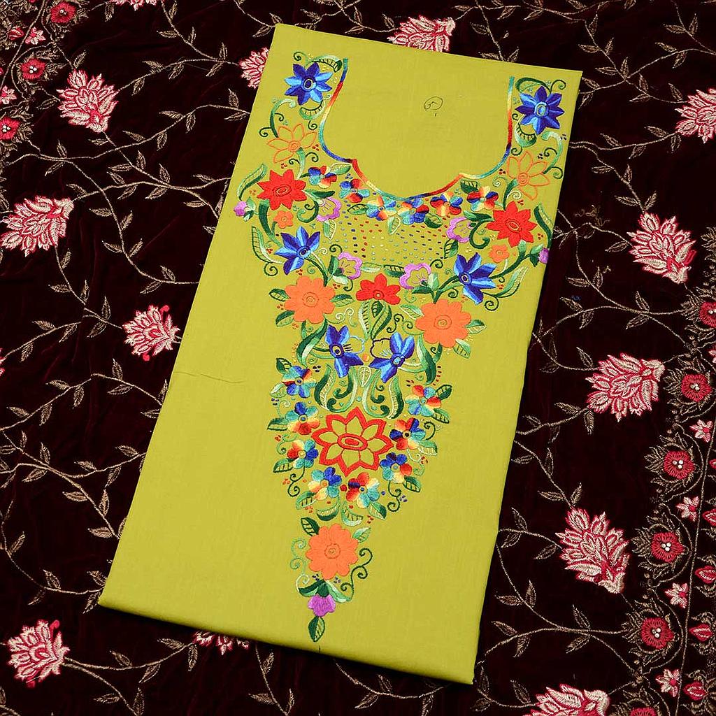 Ladies hand embroidered shirt piece