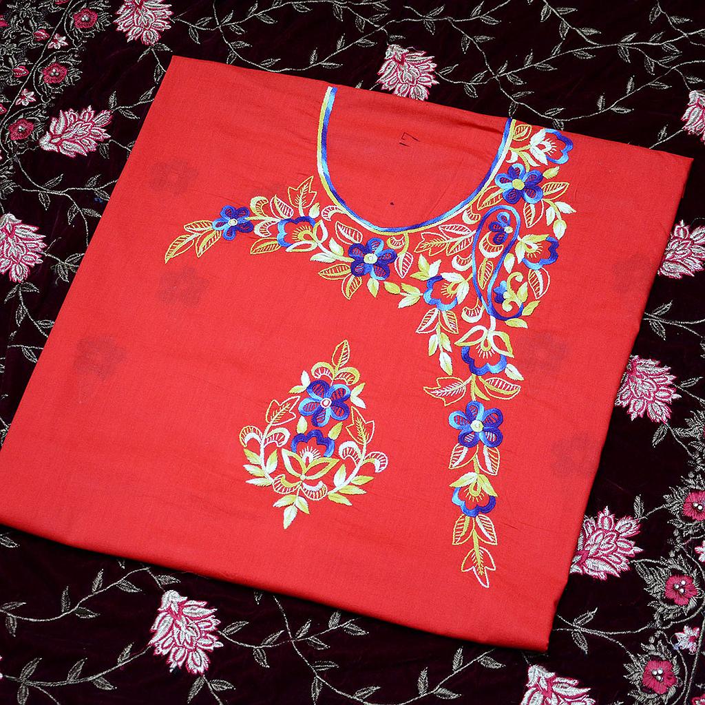 Ladies hand embroidered shirt piece
