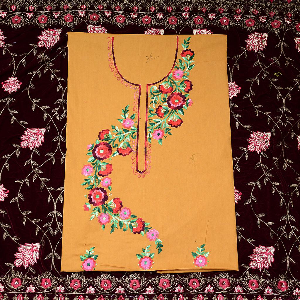Ladies hand embroidered shirt piece