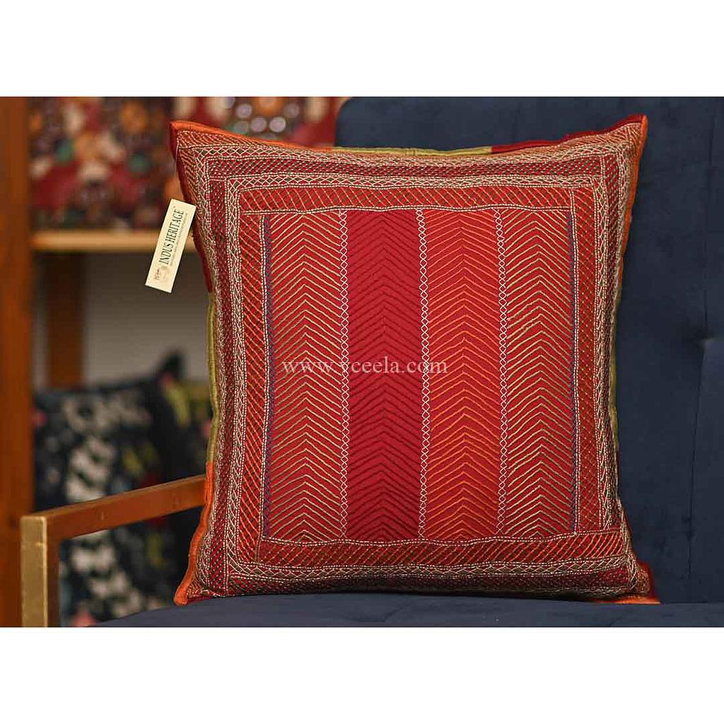 Hand Embroidered Cushion Cover