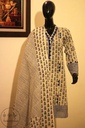 Block Printed 3 Piece unstitched Suit
