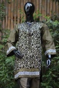 Block Printed unstitched shirt