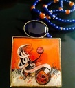 orange calligraphy