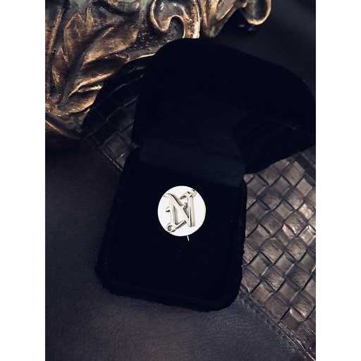 [PK3216-JW-GEN-009984] Name Initial Brooch