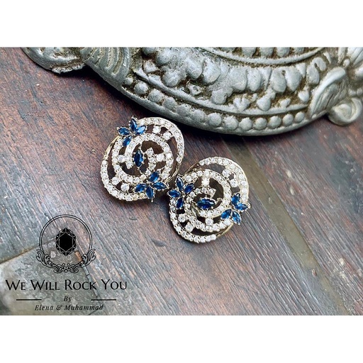 [PK3263-JW-EAR-010034] Sapphire Swirl