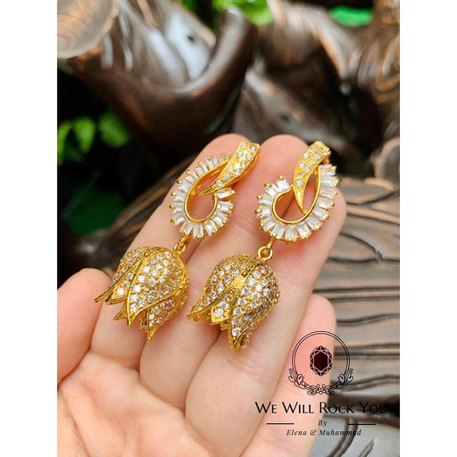[PK3263-JW-EAR-010054] Flowers of Egypt