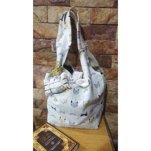 [PK3171-BG-SHO-010084] White pearl shoulder and hand bag