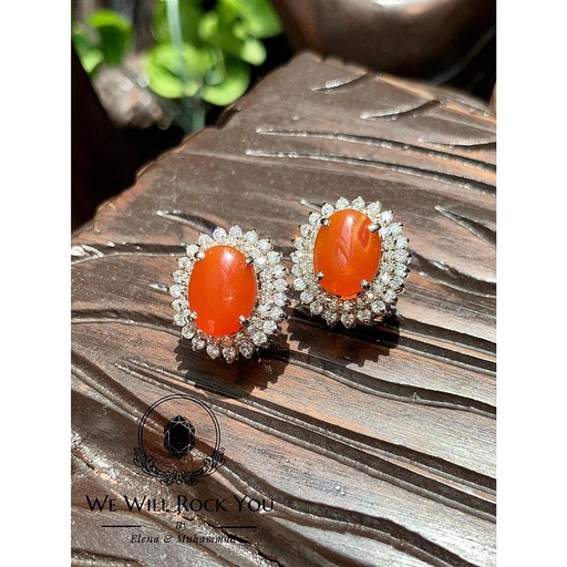 [PK3263-JW-EAR-010101] Classic Aqeeq Earrings