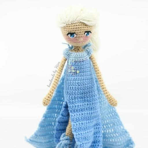 [PK3182-CF-ART-010138] Disney Inspired Elsa - Handmade Amigurumi Doll