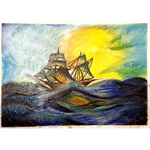 [PK3250-CF-ART-010358] Sailing ship.