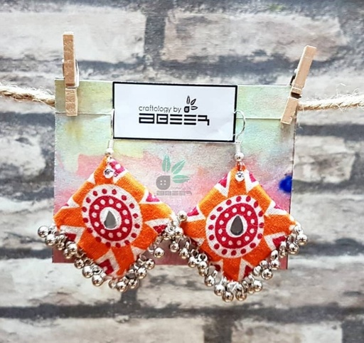 [PK3312-JW-EAR-010456] Funky Orange