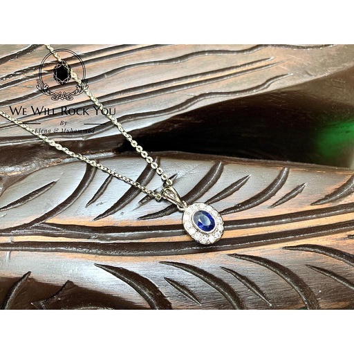 [PK3263-JW-NCK-010558] Natural Sapphire Pendant
