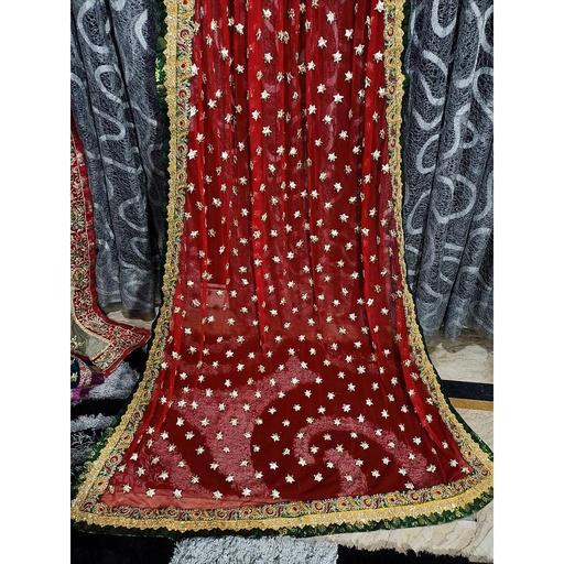 [PK3342-CW-SCF-010616] Nikkah handmade gota dupatta