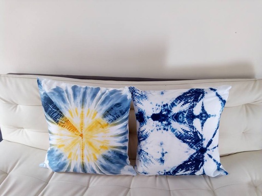 [PK3335-HM-GEN-010655] Shabori Tie Dye Cushion