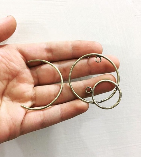 [PK3192-JW-EAR-010694] asymmetrical ear studs