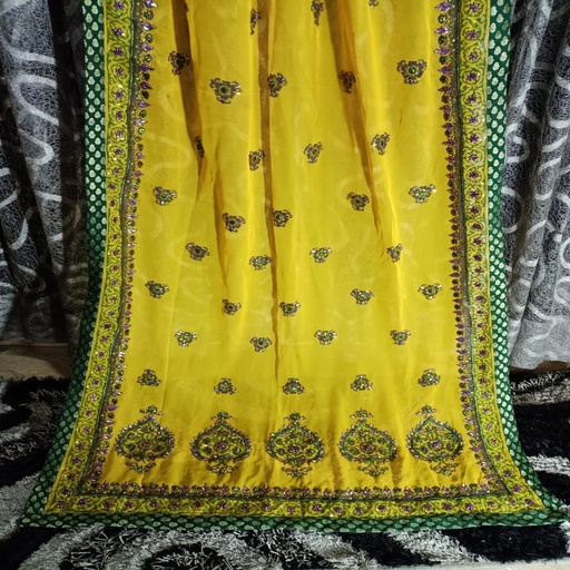 [PK3342-CW-SCF-010732] Mehndi dupatta